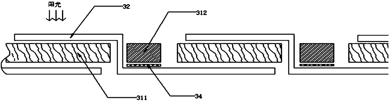 Hexagonal battery piece assembly