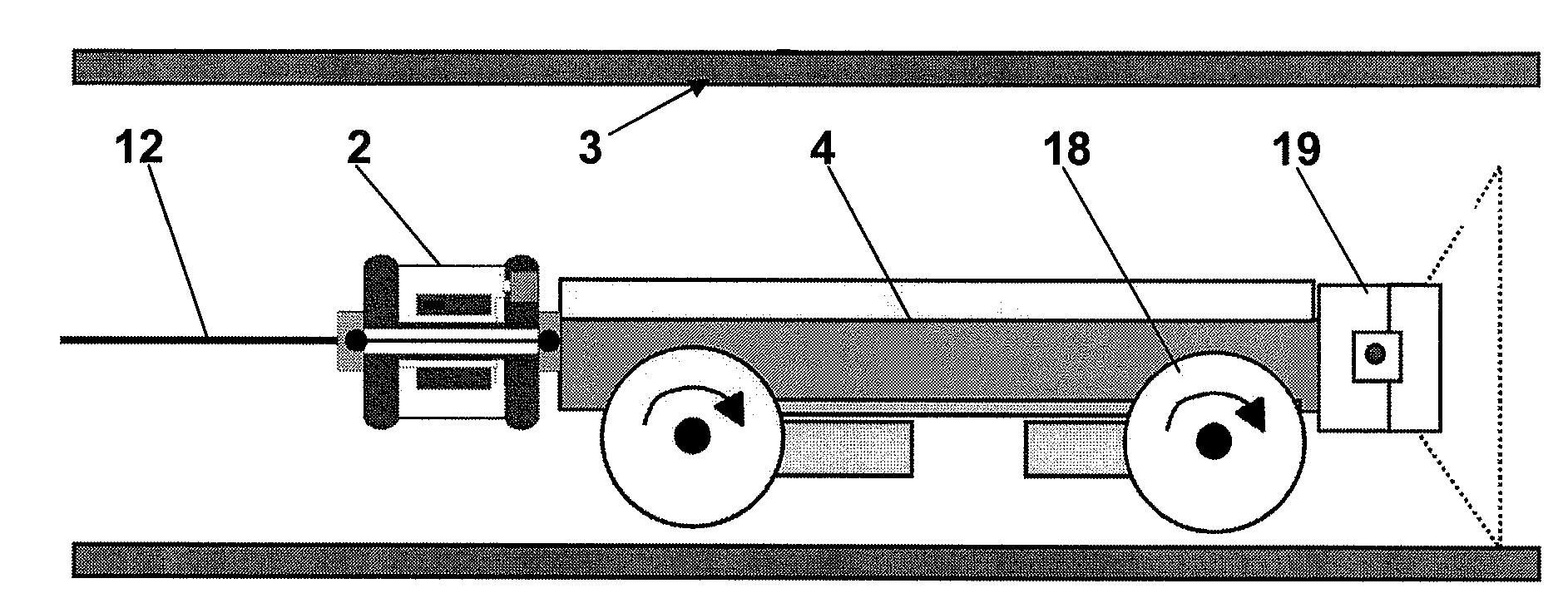Device for Inspecting a Pipeline