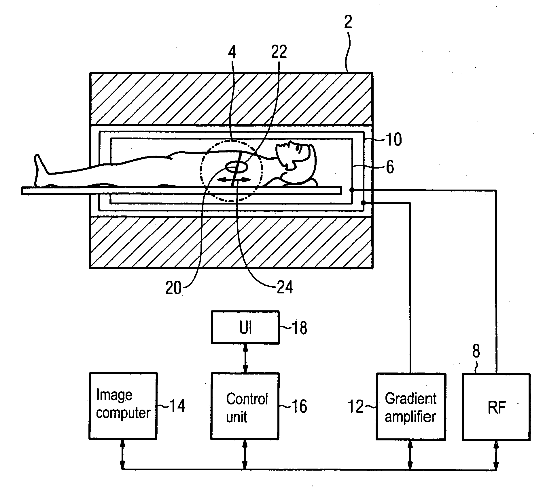 Method for imaging of a periodically-moving subject region of a subject
