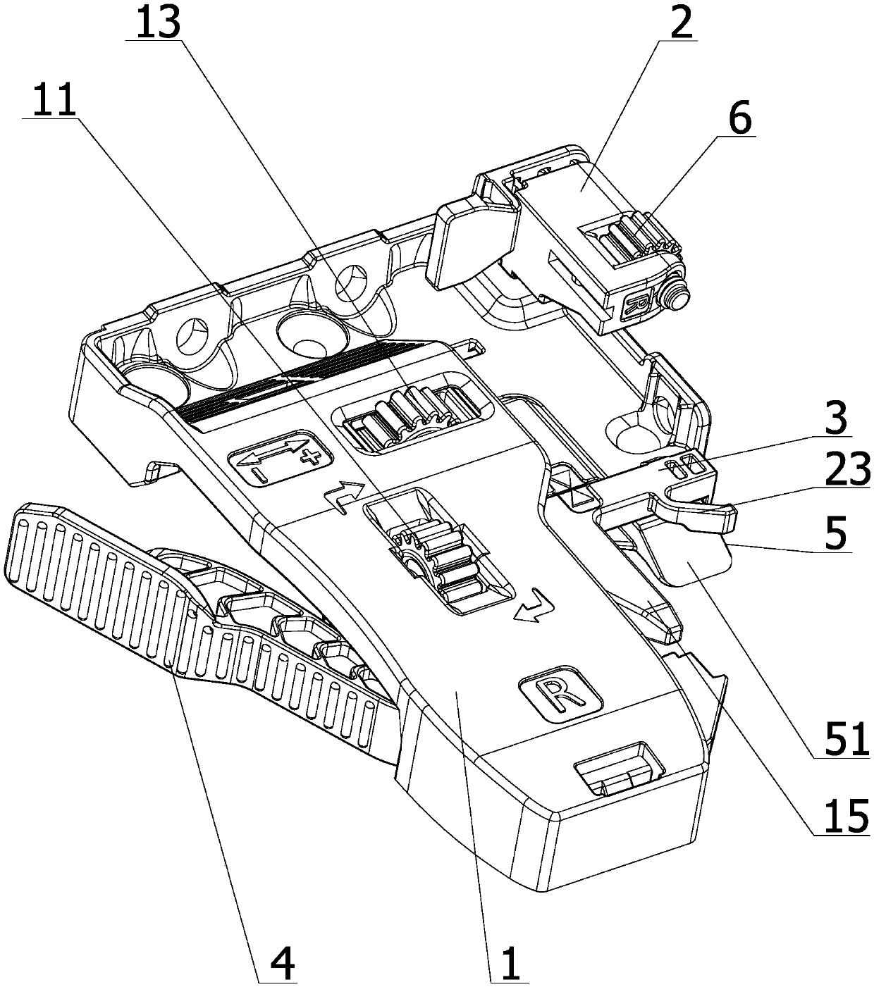 Drawer and slide rail modularization adjustment front connecting device