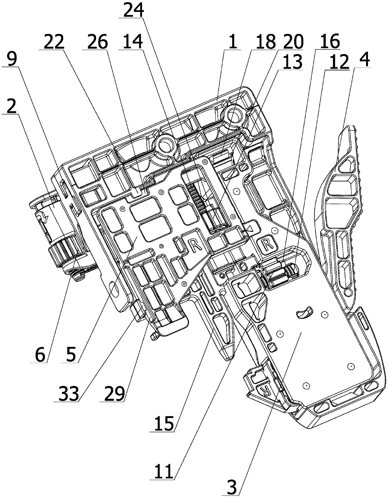 Drawer and slide rail modularization adjustment front connecting device