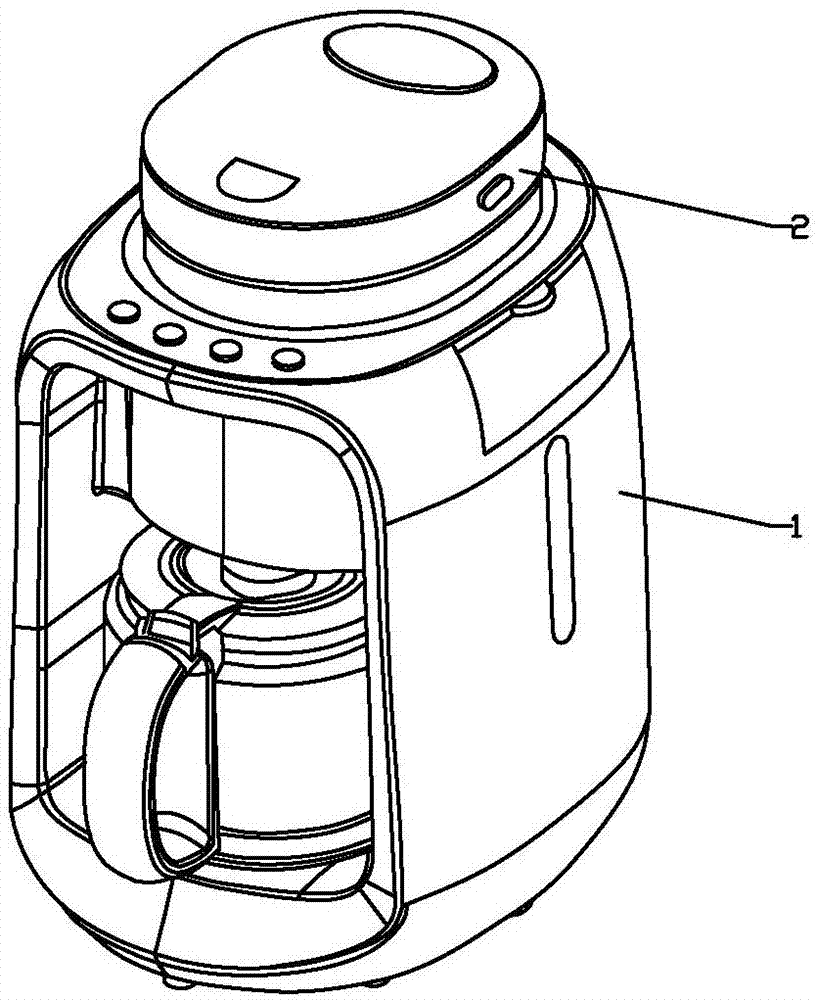 Disassemble and cleaning structure of automatic coffee machine