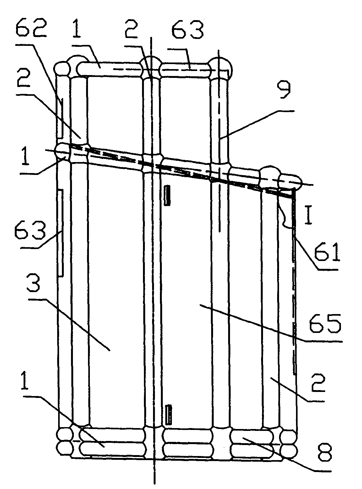 Air-inflation seat-type shower box