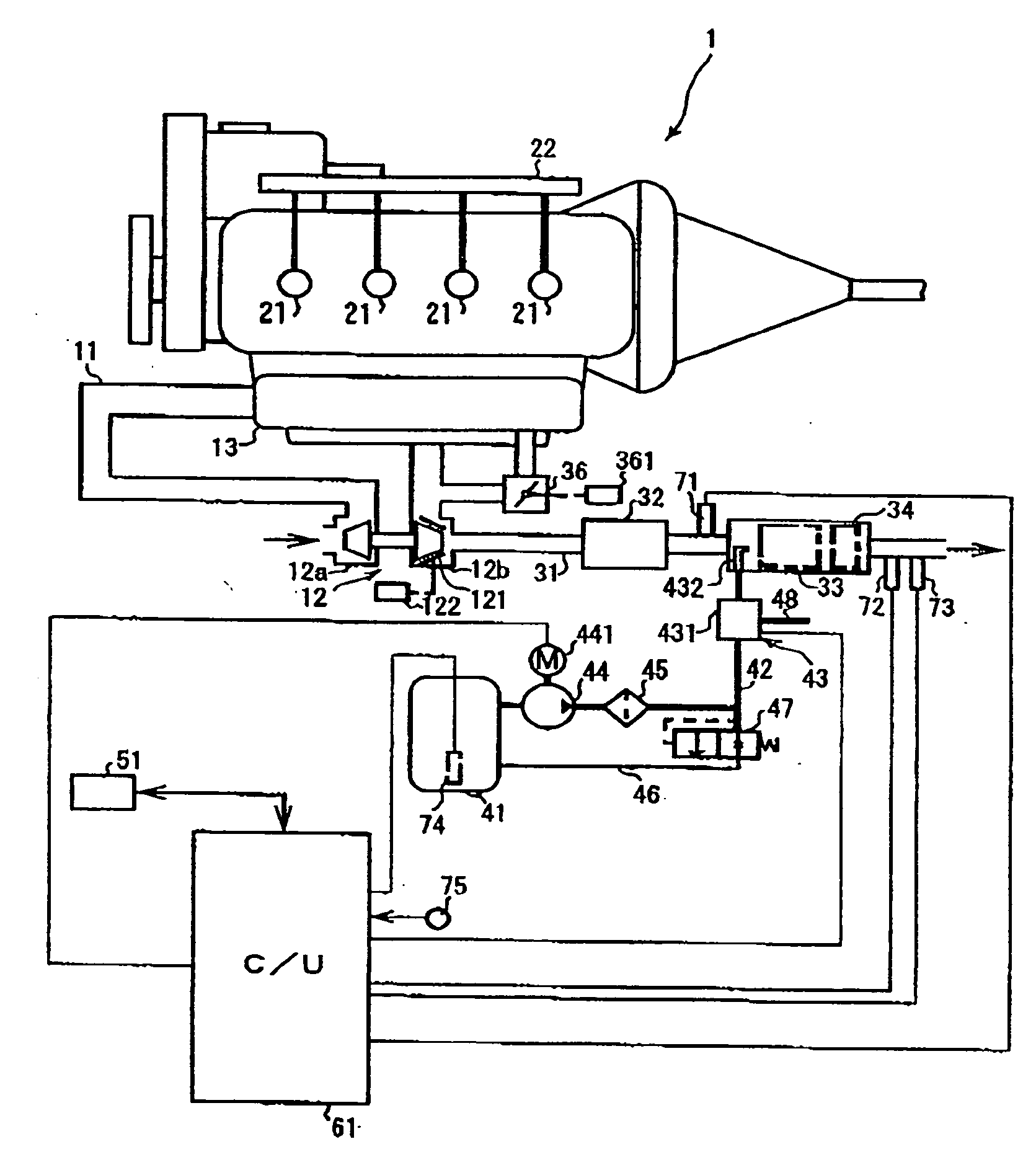 Engine exhaust emission control device and exhaust emission control method