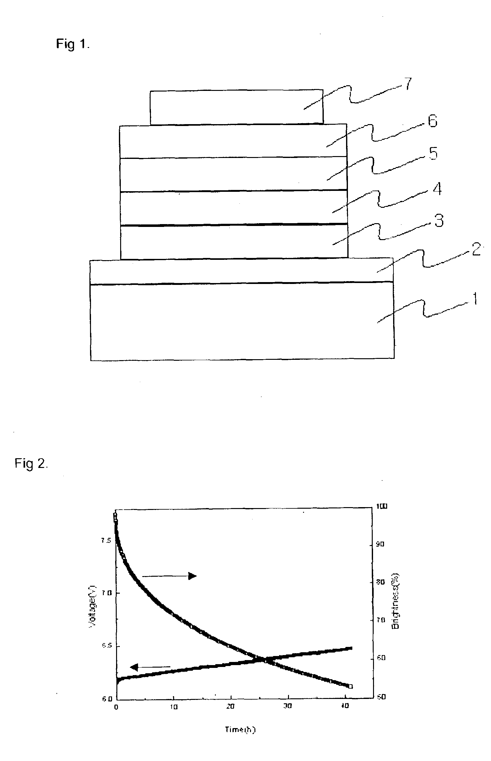 Material for transporting electrons and organic electroluminescent display using the same