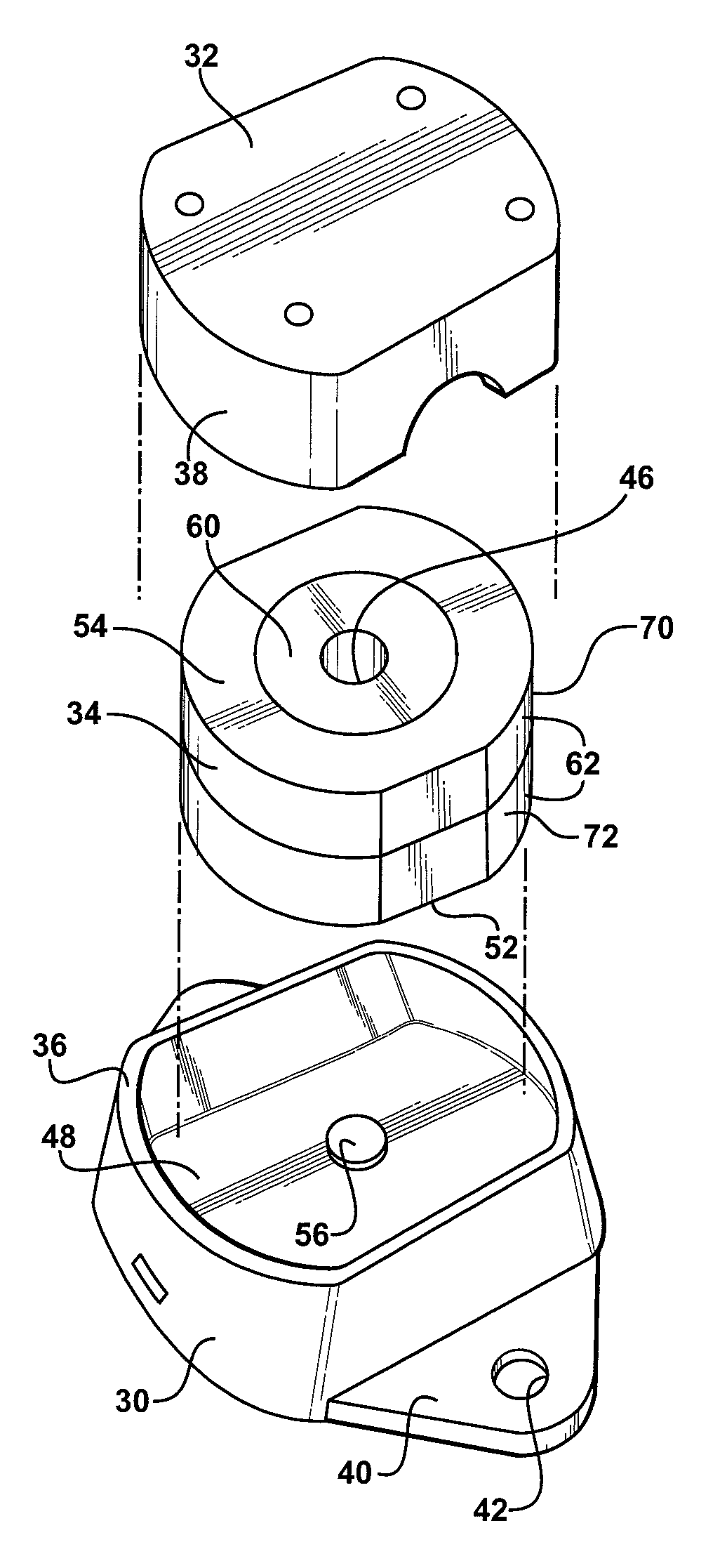 Constant contact side bearing assembly