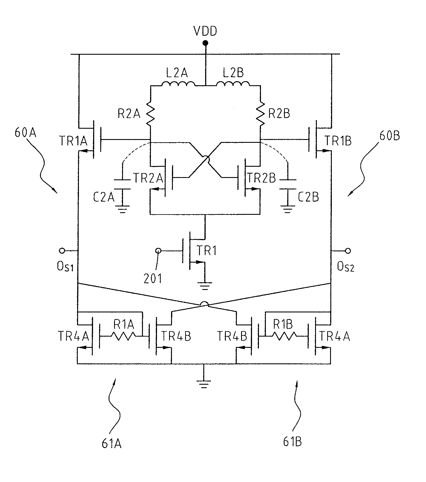 Harmonic suppression circuit, an injection-locked frequency divider circuit and associated methods