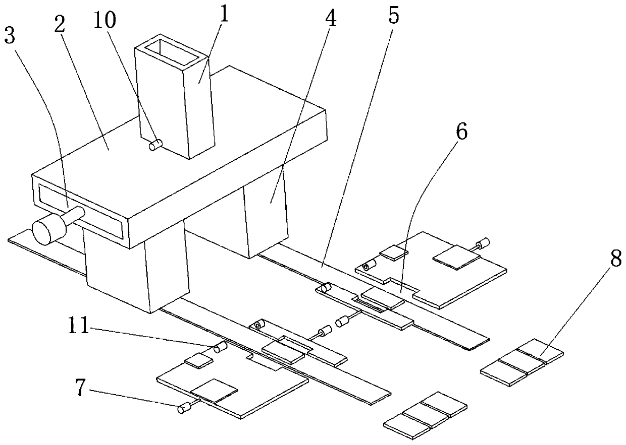 Resistor detection sorting device and detection sorting method