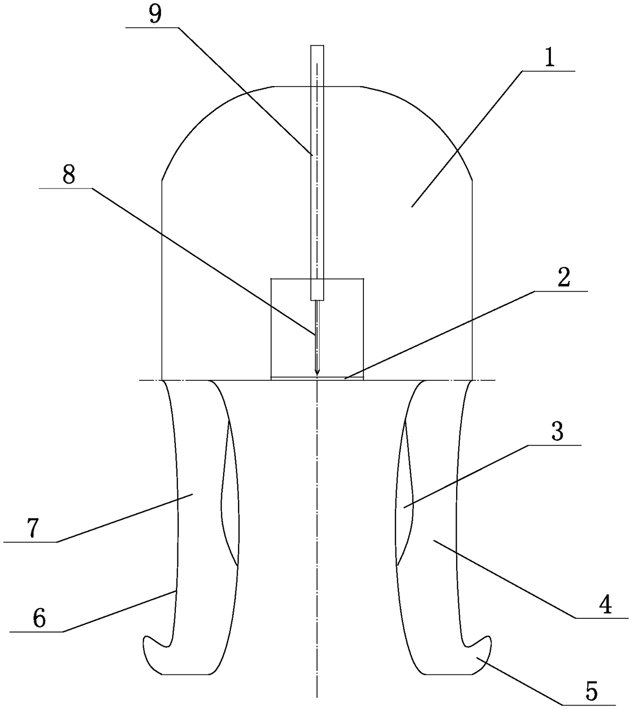 First-aid blood collecting device