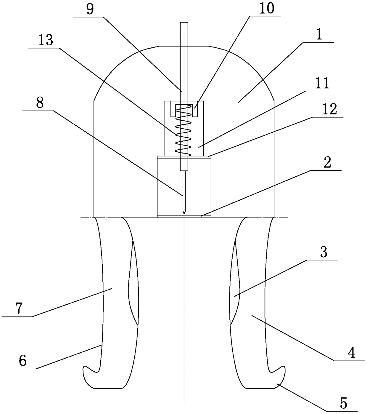 First-aid blood collecting device