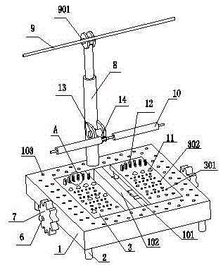 A mechanical foot cleaning and massage device