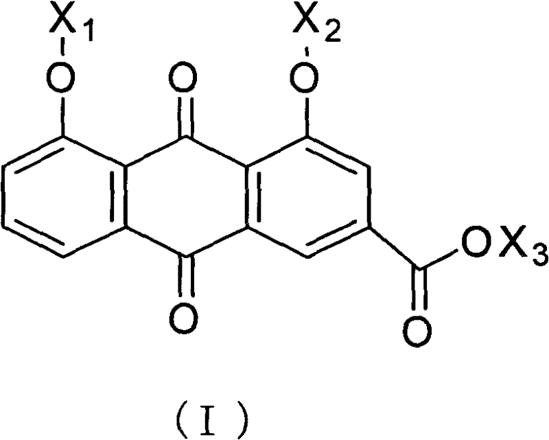 Rheinic acid derivatives and treatment application thereof