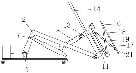 Shear-fork structure type wallboard grabbing and installing mechanism