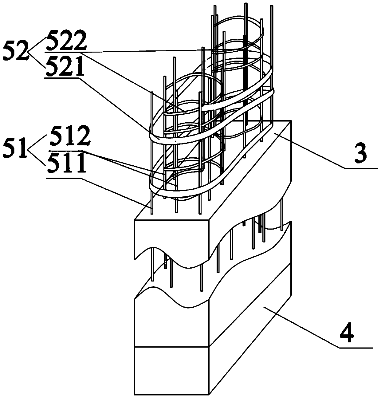 Concrete pile body structure and manufacturing method thereof