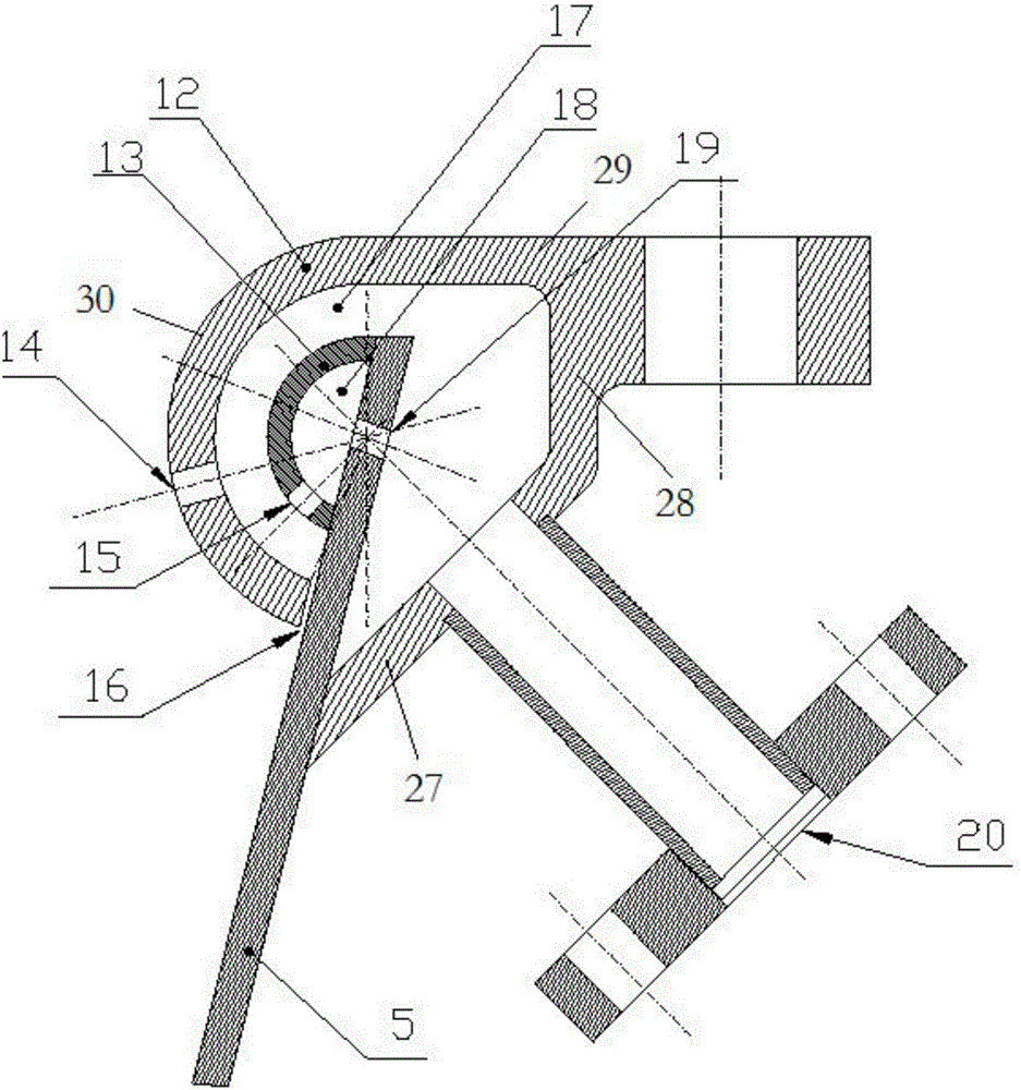 Quenching heat exchanger provided with multiple secondary heat exchange devices