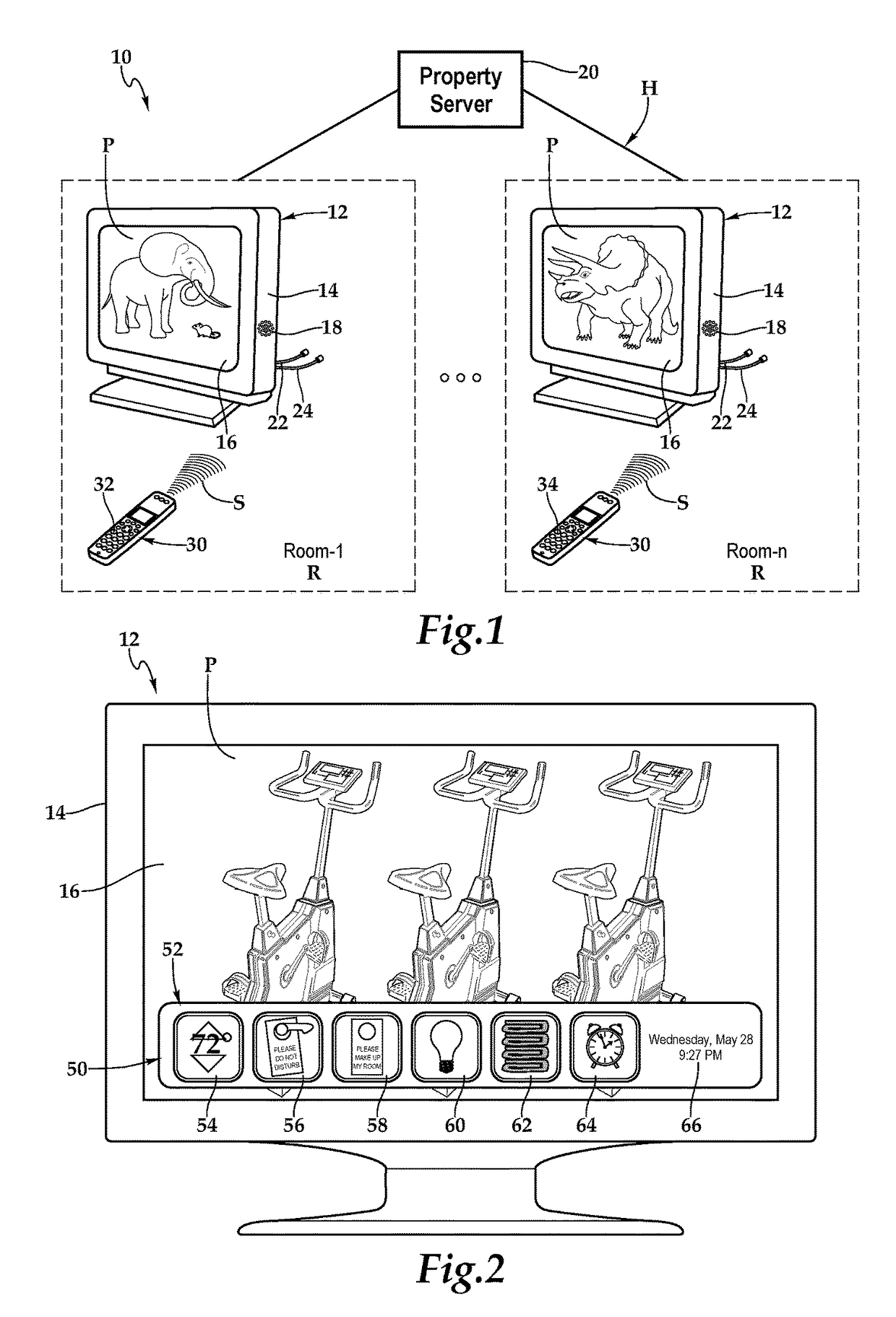 Television with interactive portal and system and method for use of same