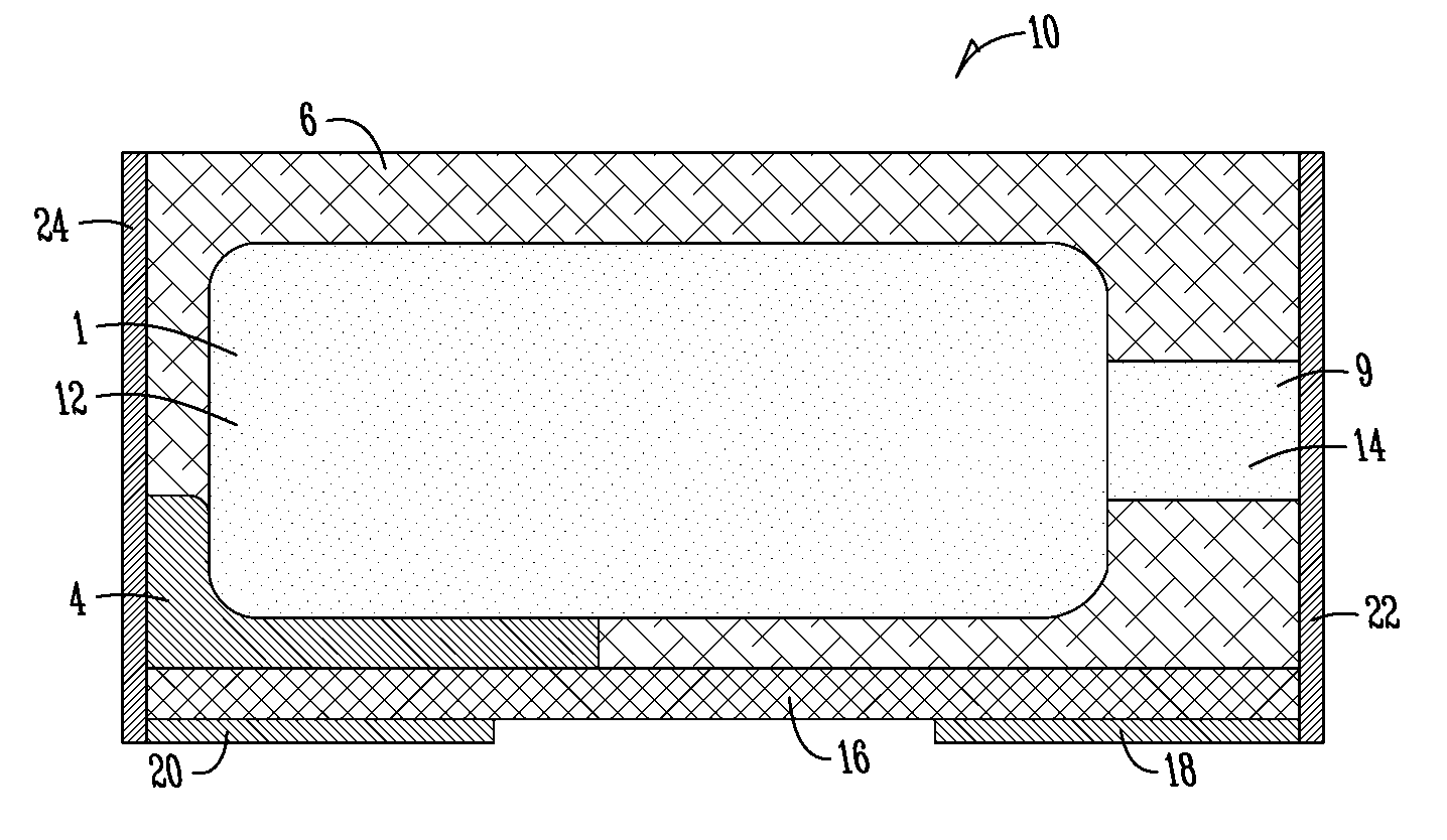 Capacitor with improved volumetric efficiency and reduced cost