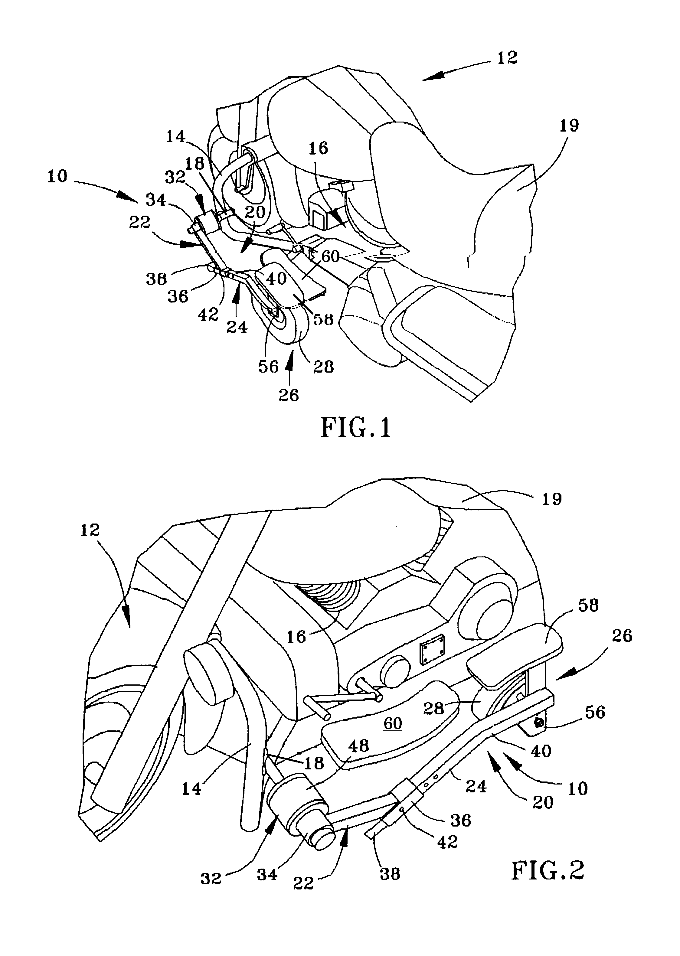 Method and apparatus for stabilizing a motorcycle