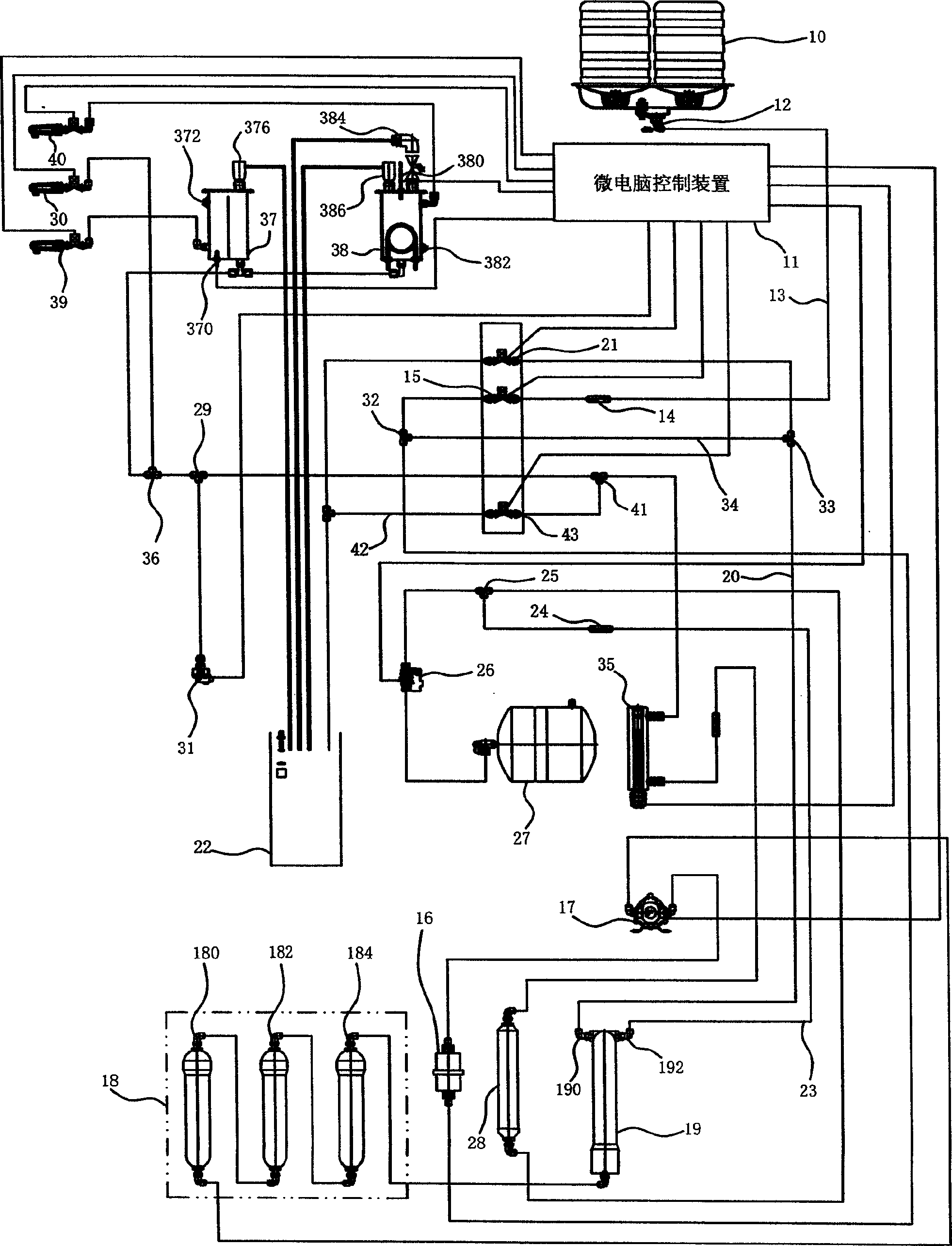 Reverse osmosis water purification machine