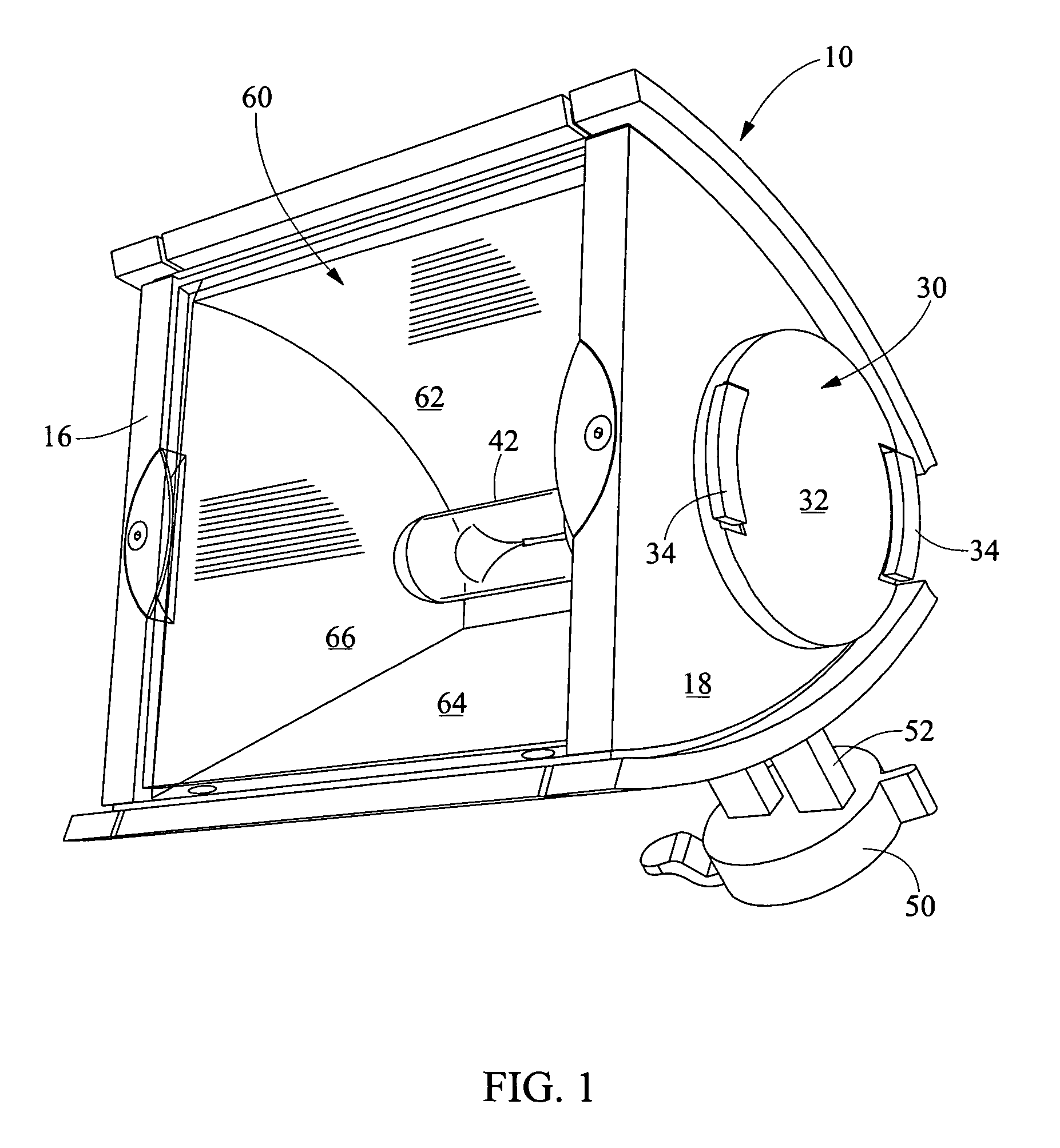 Side-entry lamping fixture