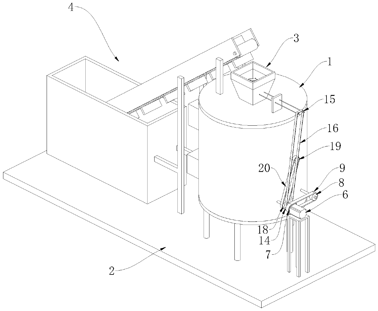 Efficient stirring feeding mechanism for injection molding machine