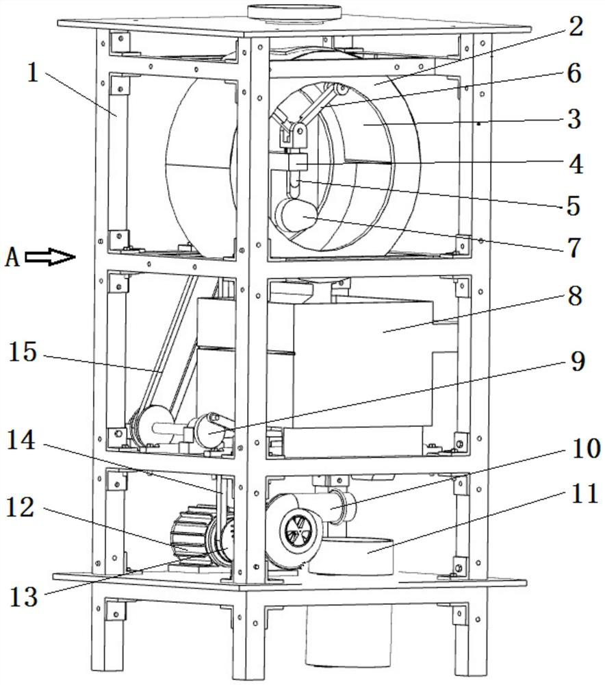 Cam type extrusion shell breaking rubber fruit sheller