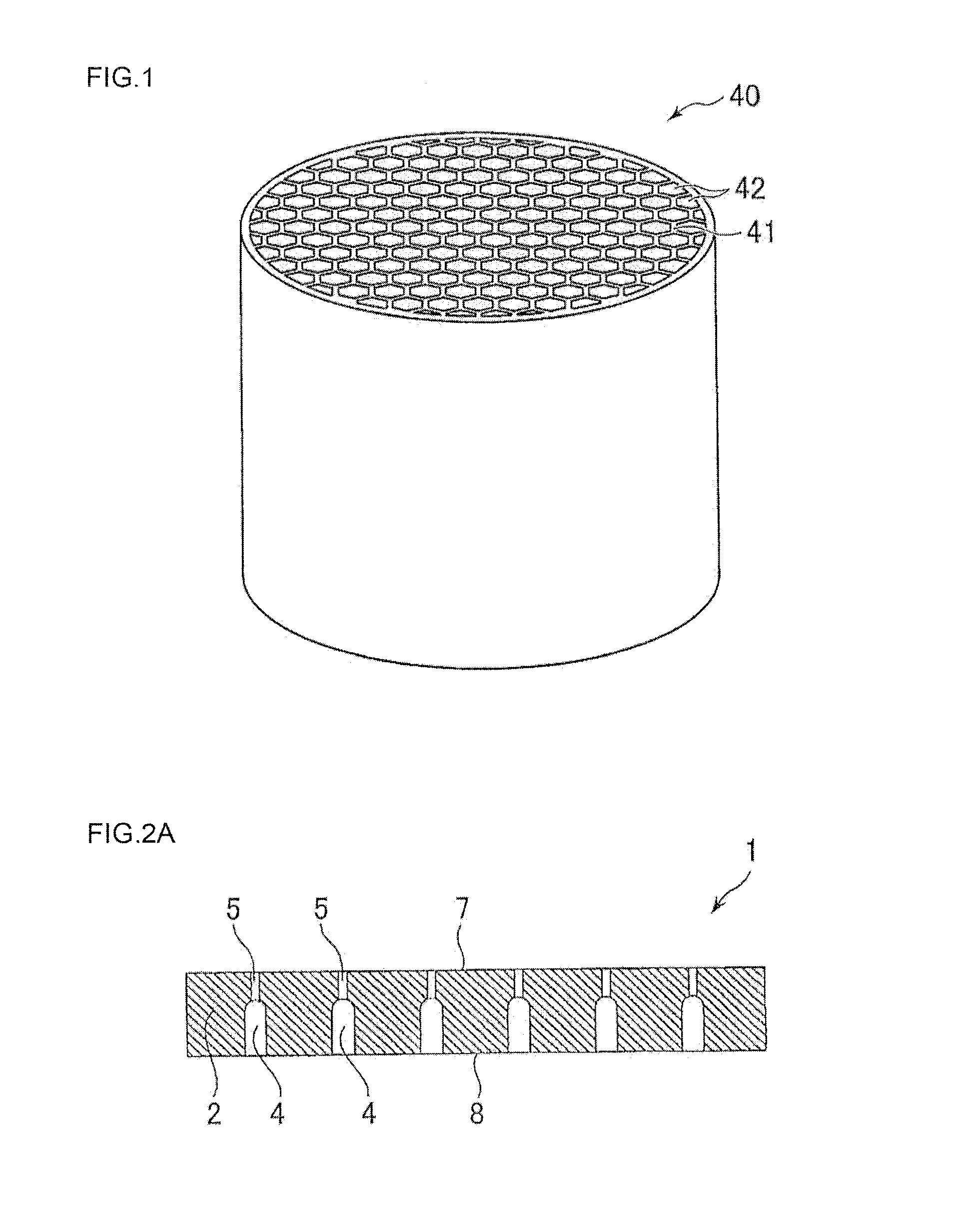 Manufacturing method of electrode for honeycomb structure forming die