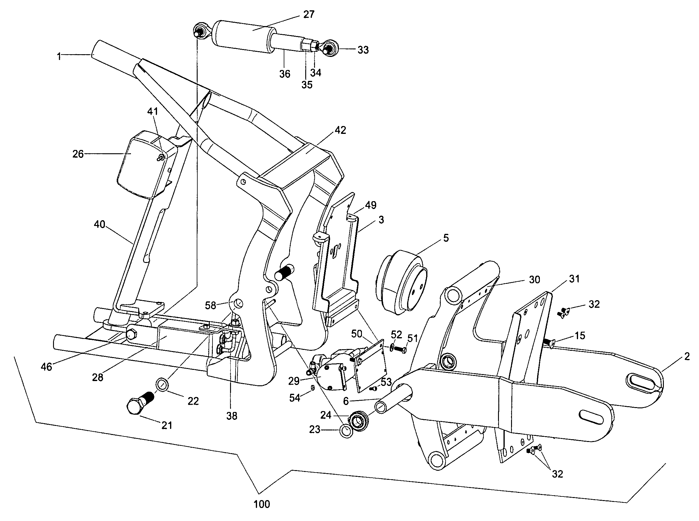 Motorcycle suspension system