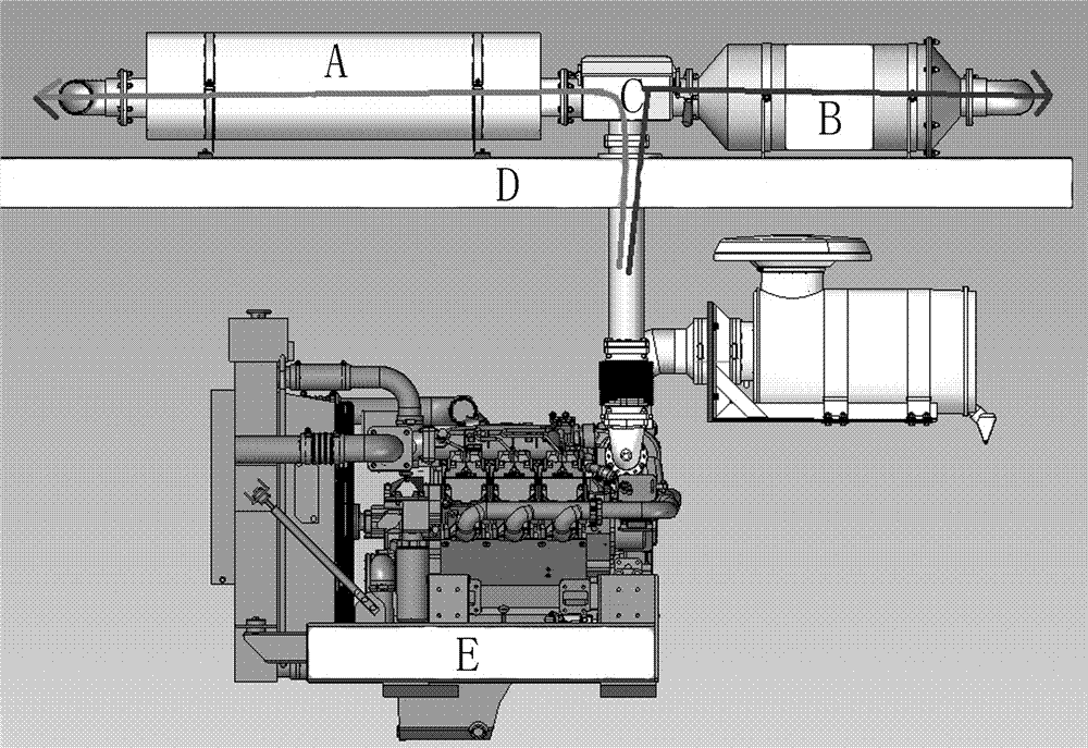 An optional exhaust gas purification device