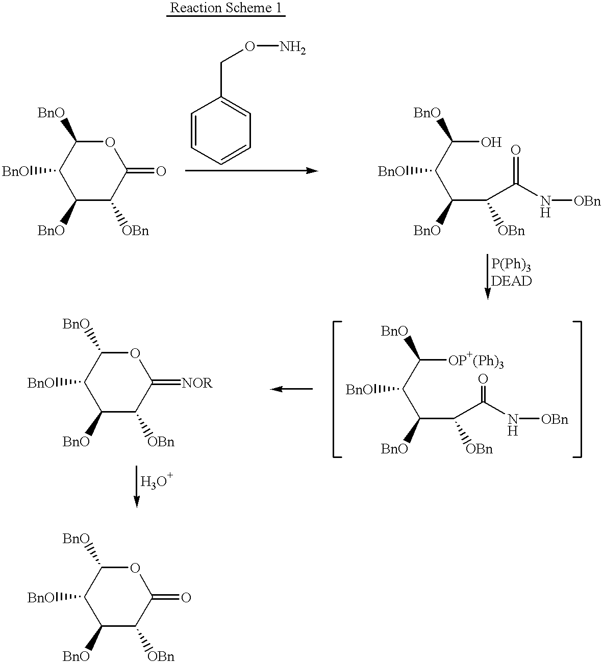 Chirality conversion method in lactone sugar compounds
