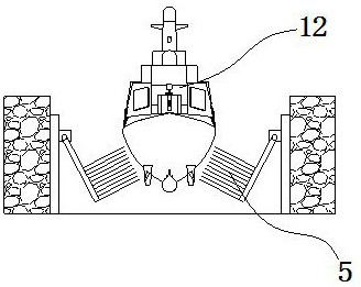 A parasite-free warship dock