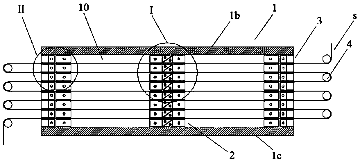 Online pulling and inserting structure of return air inlet mesh plates of pre-oxidation furnace and pre-oxidation furnace