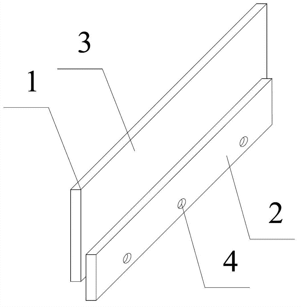 Hollow slab form used for building and construction method