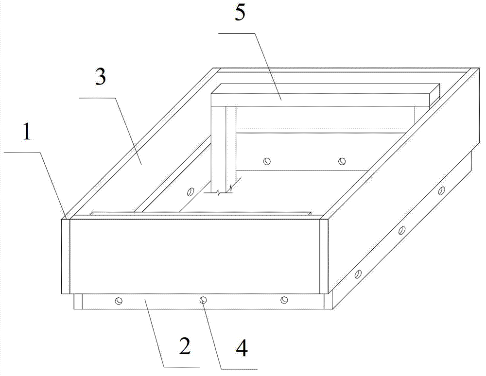 Hollow slab form used for building and construction method