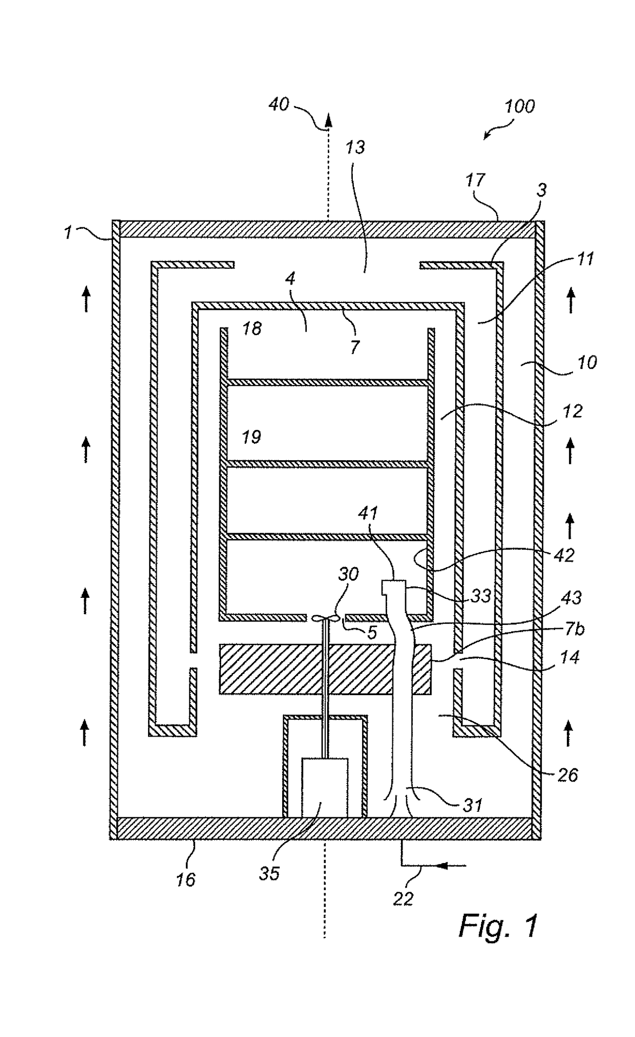 Combined fan and ejector cooling