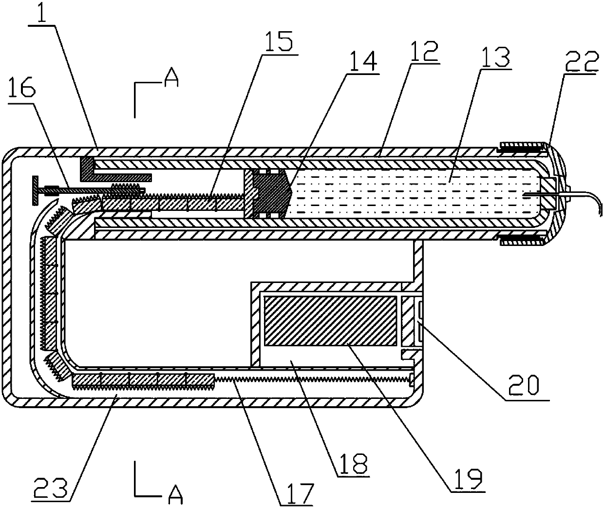 Portable micro-electronic-controlled insulin injection device and using method thereof