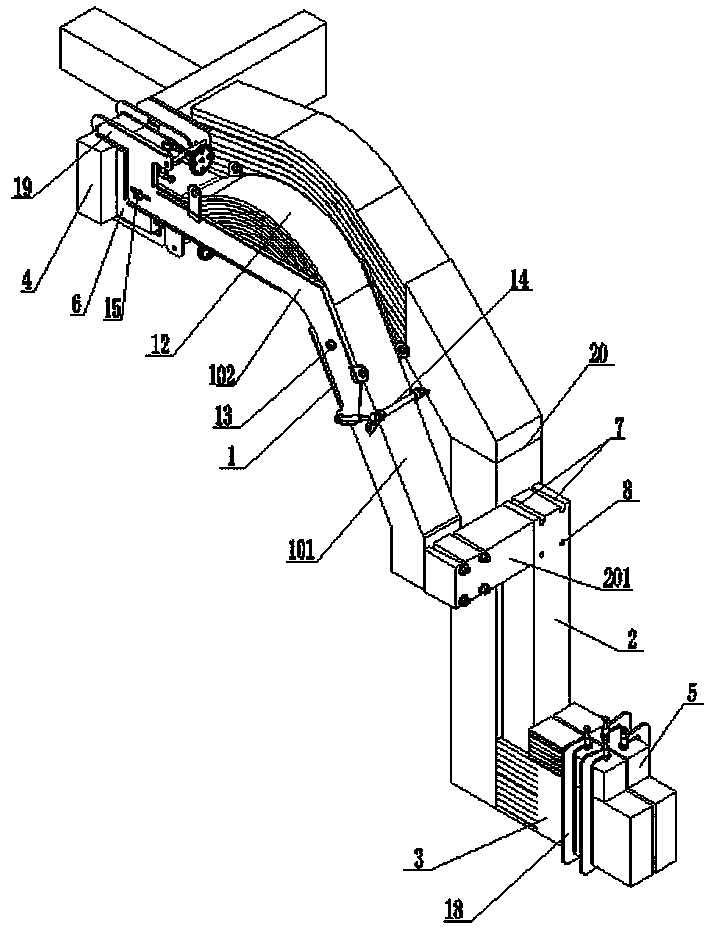 Two-section electrolytic cell emergency bus device