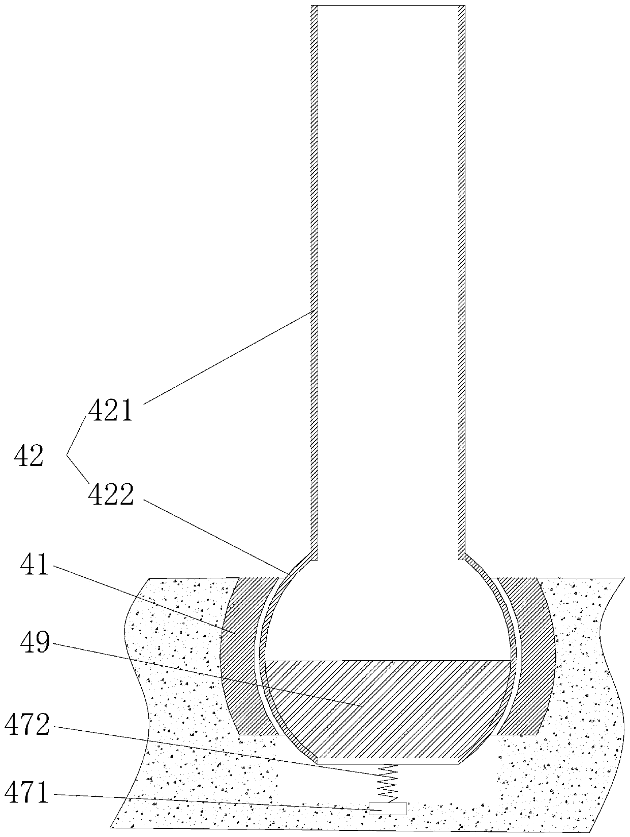 Non-motor vehicle and pedestrian channelization special way system for intersection