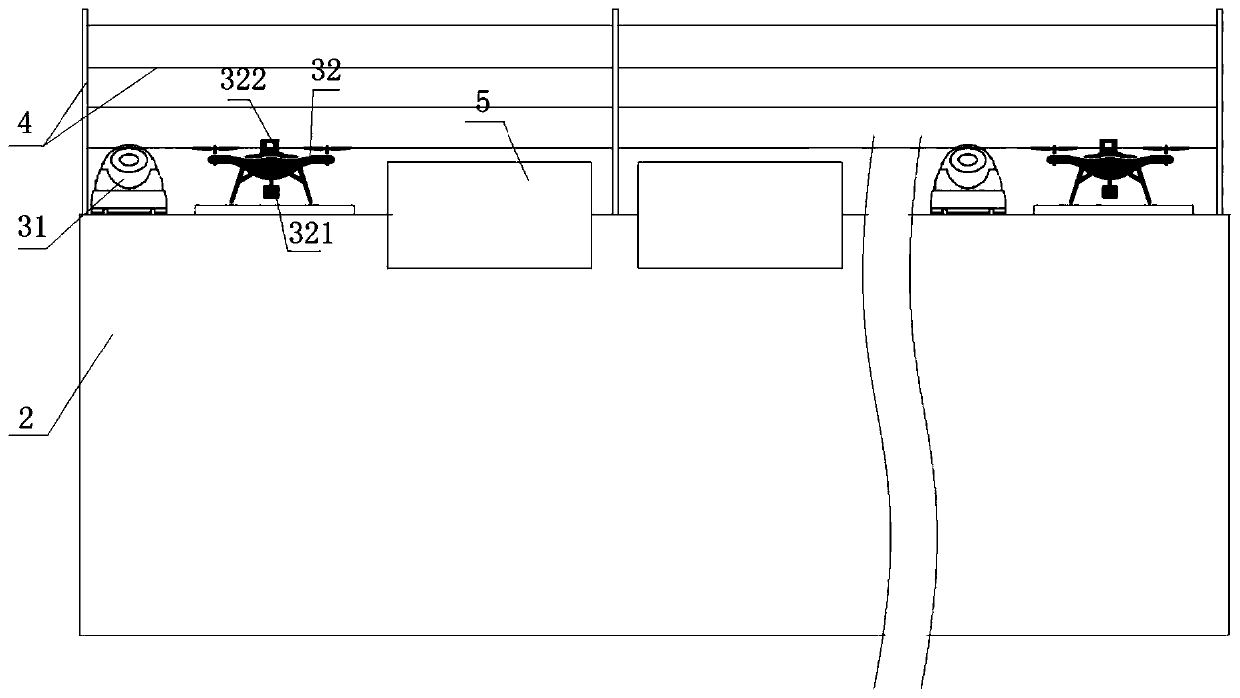 Isolating device for eliminating illegal immigration, and working method thereof