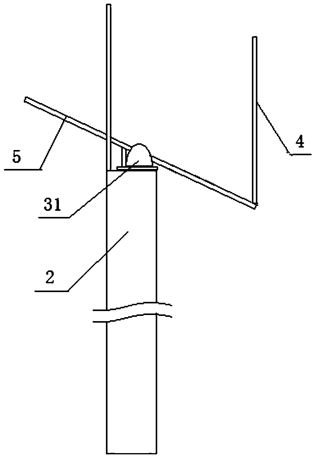 Isolating device for eliminating illegal immigration, and working method thereof