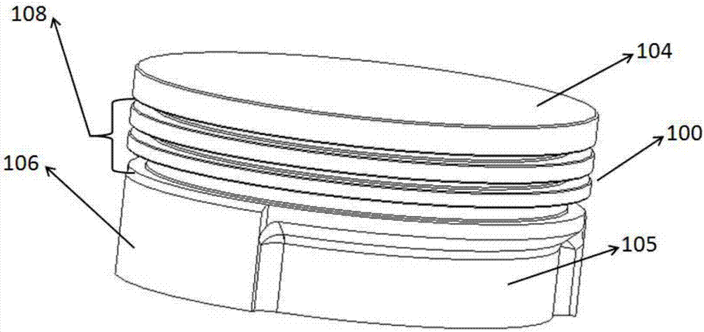 Engine piston capable of automatically changing compression ratio