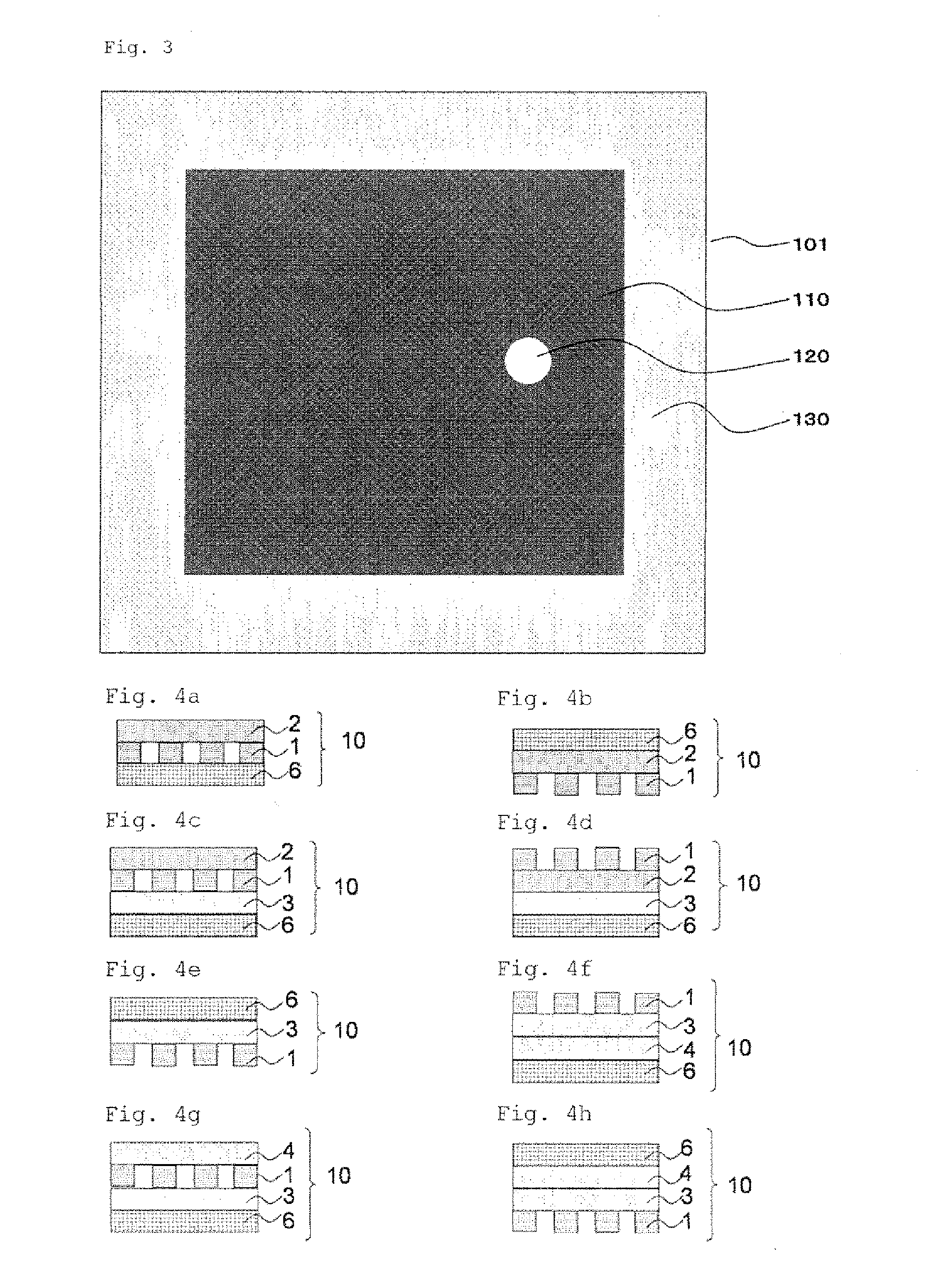 Patterned polarizing film and its production process