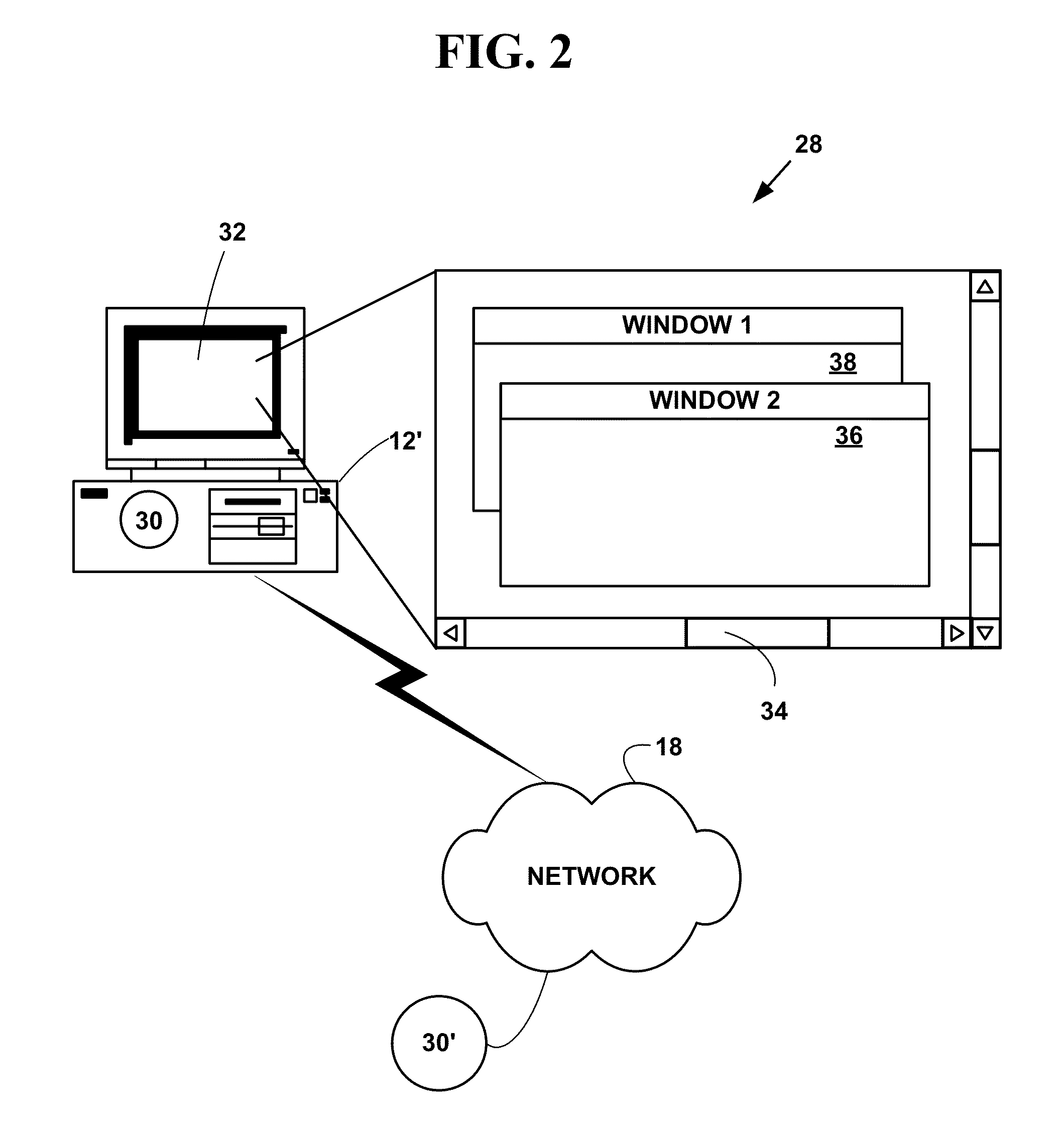 Method and system for providing three-dimensional (3D) display of two-dimensional (2D) information