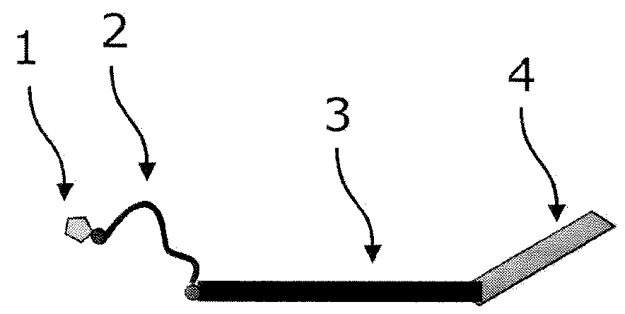 Method and components for detecting nucleic acid chains