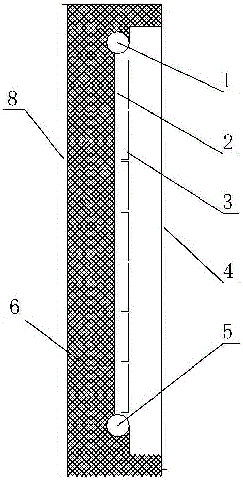 Heat preservation and heat collection photovoltaic cell panel heating system