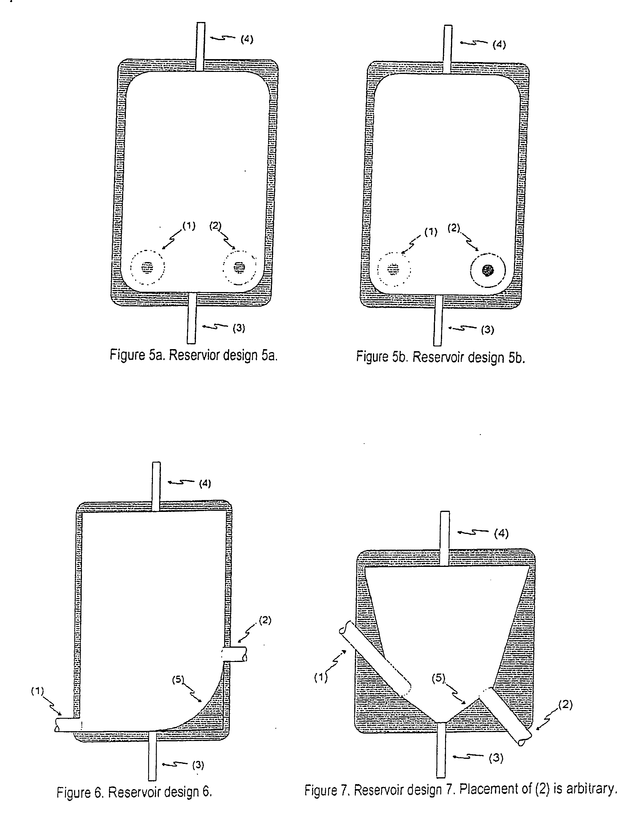 Reservoir for liquid dispensing system with enhanced mixing