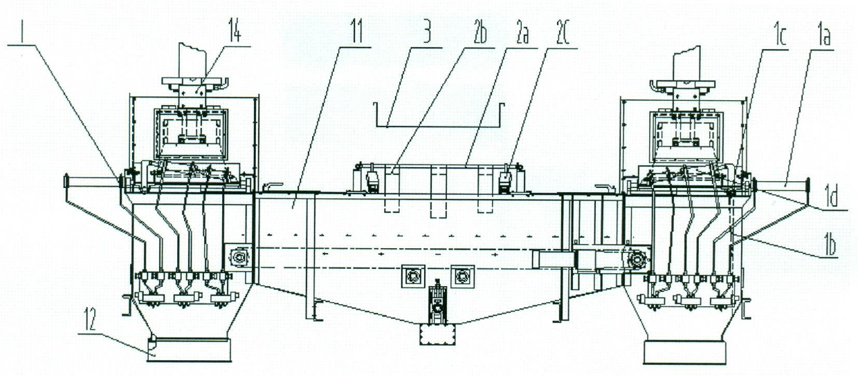 Device for increasing baling density uniformity of threshed and re-dried tobacco leaves