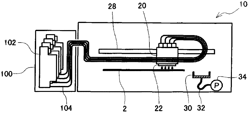 Liquid supply system and liquid consumption apparatus with same