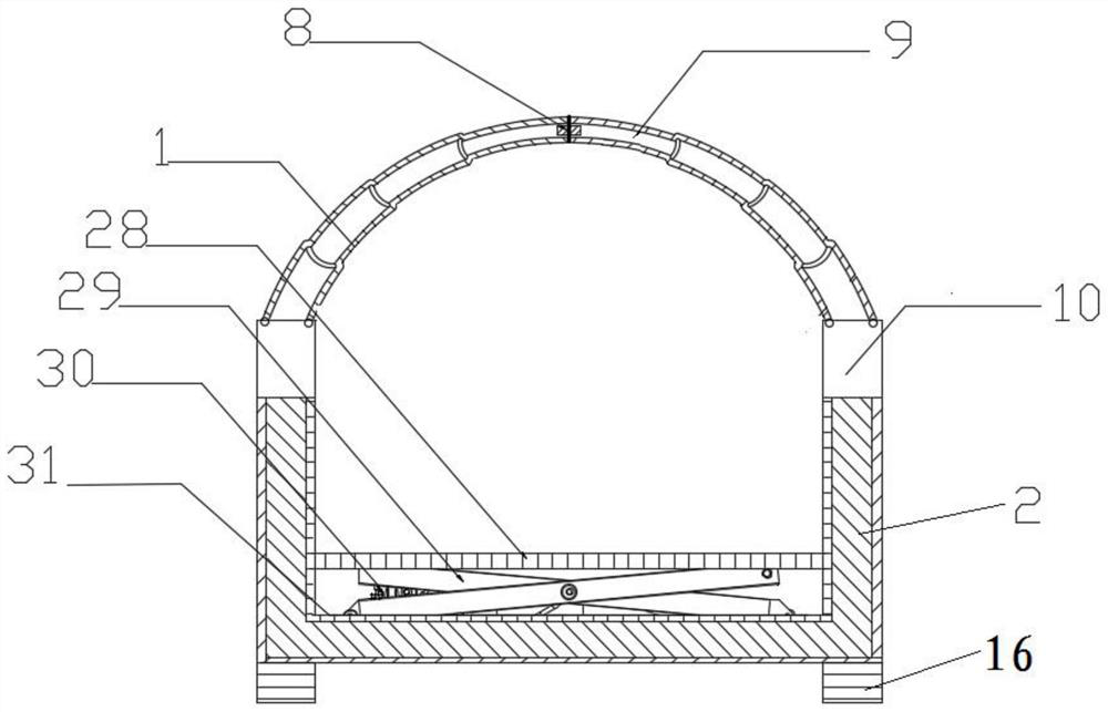 Household safety self-rescue cabin combined with bed body and method