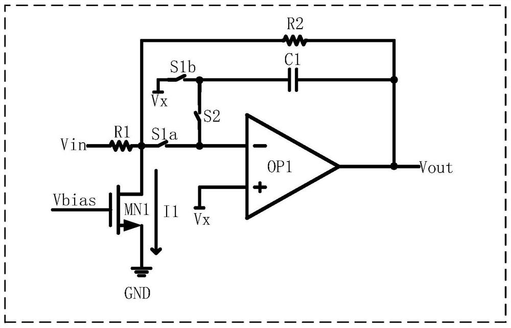 A sample and hold circuit